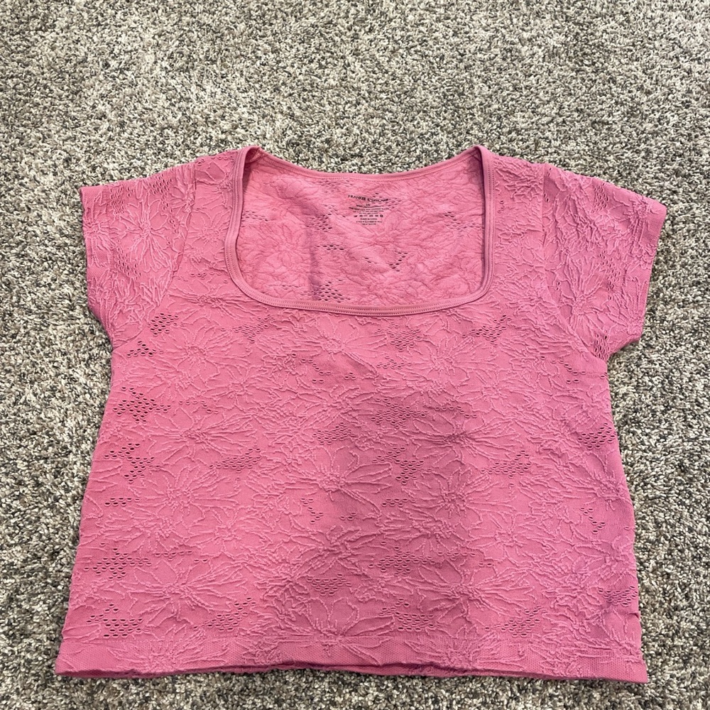 Pink crop top